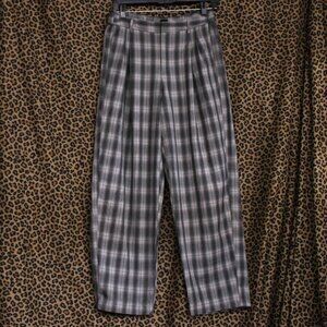 Urban Outfitters | Arlo Relaxed Pleated Trouser Pant | Grey | Sz Medium |